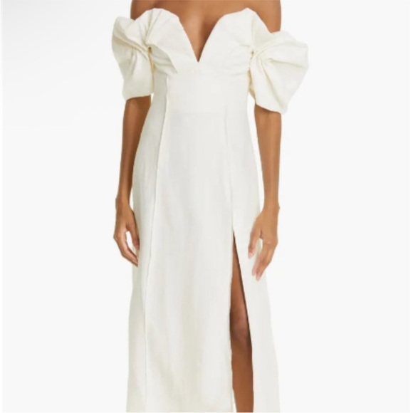 New Cult Gaia Muna Off the Shoulder Dress size 6 - Picture 2 of 15